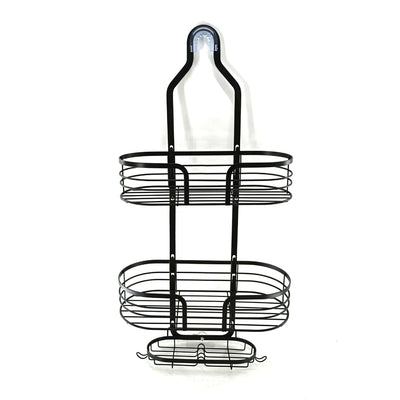 Bathroom In-wall Shower Shelf Toilet Free Installation 3-layer Hanging Basket - Antique Decore