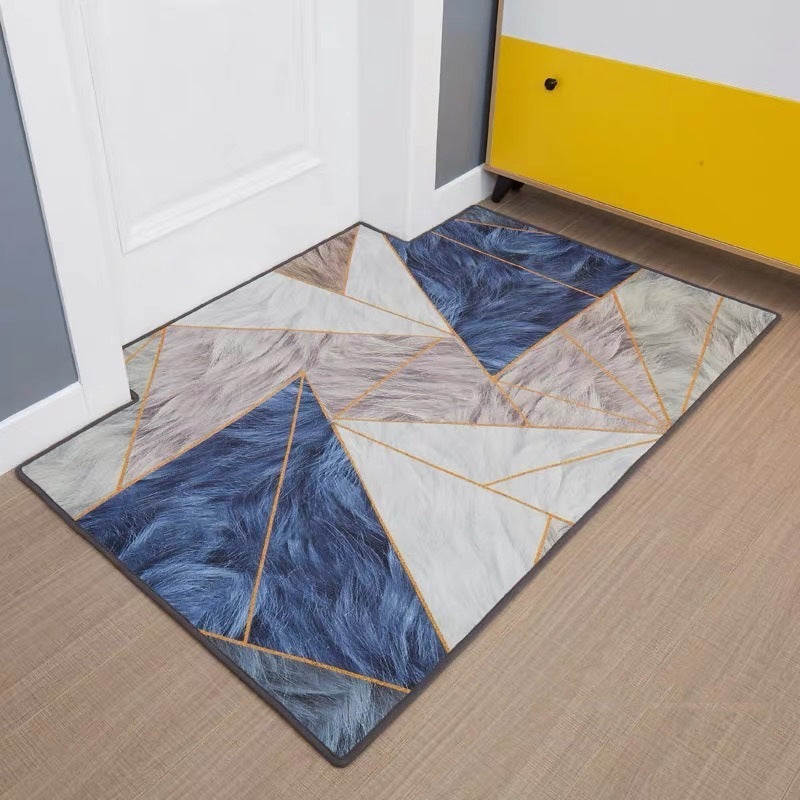 Modern Minimalist Home Entrance Floor Mats Custom Human Door Mats Living Room Non-slip Absorbent Foot Mats Bedroom Carpets - Antique Decore