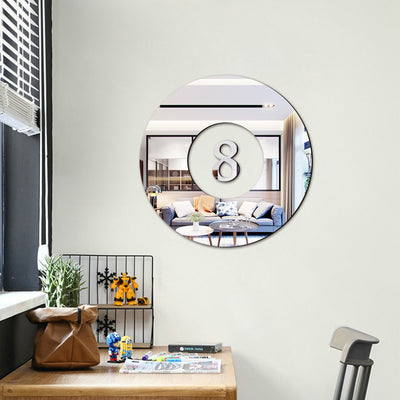 Mirror Acrylic Billiards DIY Combination Home Wall Stickers - Antique Decore