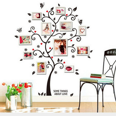 DIY Family Photo Frame Tree Wall Stickers Home Decor Room Room Wall Stickers Wall Decals Poster House Decoration Wall Stickers - Antique Decore