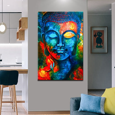 Buddha Wall Art Canvas – Modern Canvas Art Paintings, Wall Decor - Antique Decore