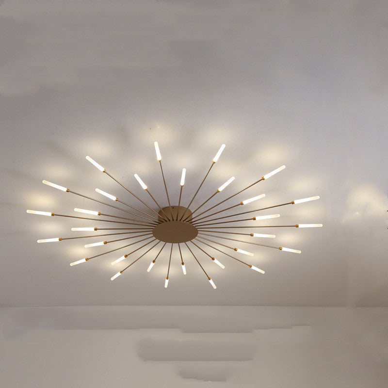 Nordic Minimalist Modern Atmosphere Living Room Fireworks Led Ceiling Light - Antique Decore