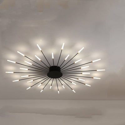 Nordic Minimalist Modern Atmosphere Living Room Fireworks Led Ceiling Light - Antique Decore