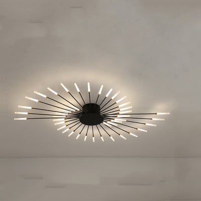 Nordic Minimalist Modern Atmosphere Living Room Fireworks Led Ceiling Light - Antique Decore