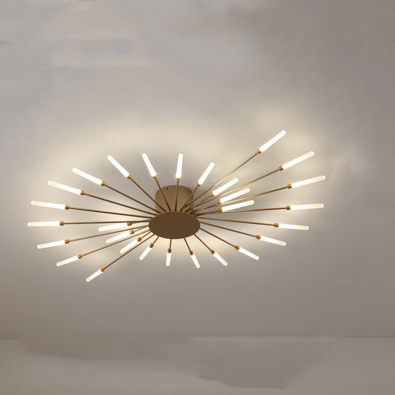 Nordic Minimalist Modern Atmosphere Living Room Fireworks Led Ceiling Light - Antique Decore