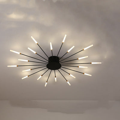 Nordic Minimalist Modern Atmosphere Living Room Fireworks Led Ceiling Light - Antique Decore