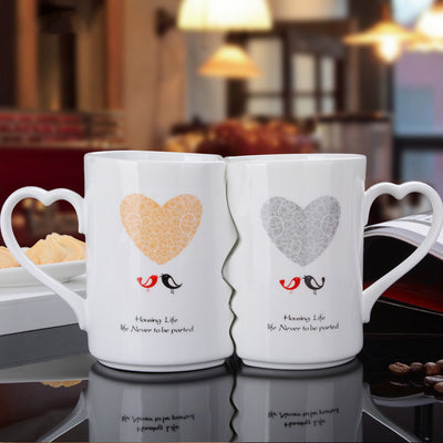 Couple Cup Ceramic Coffee Kiss Mug Creative Valentine's Day Gift