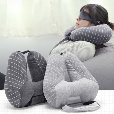 Travel pillow foam particle pillow u-shapedcervical neck pillow lumbar pillow - Antique Decore