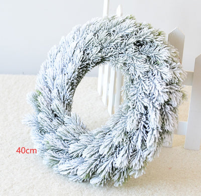 Snowflake pine cone Christmas Wreath