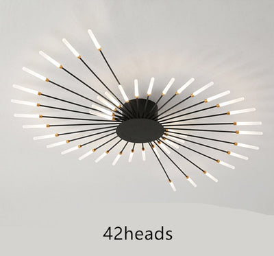 Nordic Minimalist Modern Atmosphere Living Room Fireworks Led Ceiling Light - Antique Decore