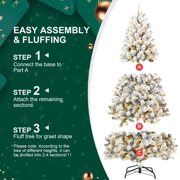 6FT PVC Memory Wire Christmas Tree