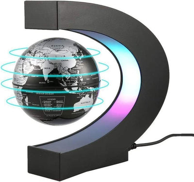 Magnetic Levitating Globe With LED Light - For Kids Adults Learning - 3.5 Inch