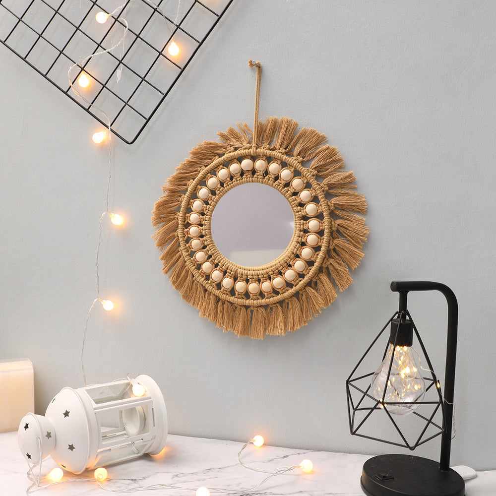 Ins Nordic Makeup Mirror Home Decoration Wall Hanging - Antique Decore