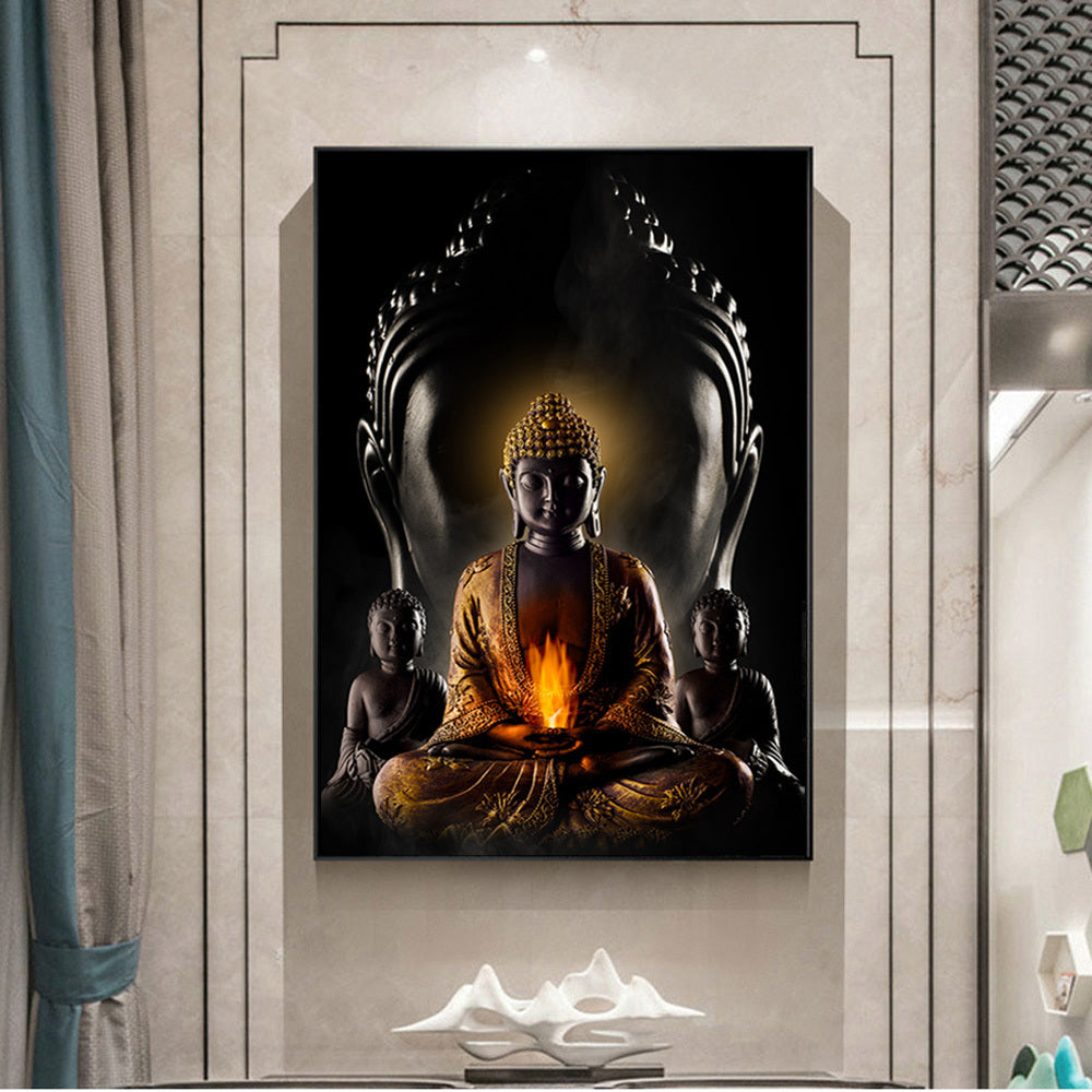 Buddha Wall Art Canvas – Modern Canvas Art Paintings, Wall Decor - Antique Decore