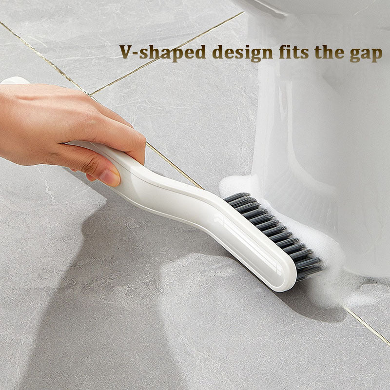 2-in-1 Multipurpose Bathroom Tile Floor Gap Cleaning Brush Window Groove Brush Convenient Household Corner Cleaning Tools - Antique Decore