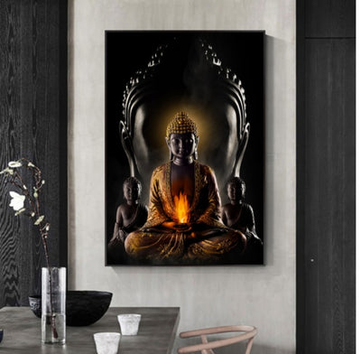 Buddha Wall Art Canvas – Modern Canvas Art Paintings, Wall Decor - Antique Decore