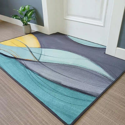 Modern Minimalist Home Entrance Floor Mats Custom Human Door Mats Living Room Non-slip Absorbent Foot Mats Bedroom Carpets - Antique Decore