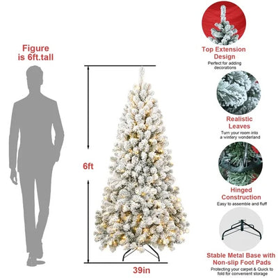 6FT PVC Memory Wire Christmas Tree