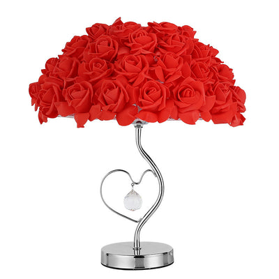 Rose Heart-shaped Table Lamp - Antique Decore