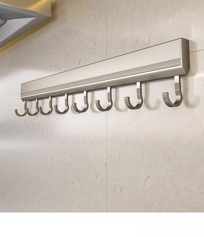 Factory Supply Kitchen Hook Rack Punch-free Wall-mounted Rack Aerospace Aluminum - Antique Decore