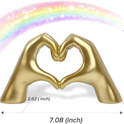 Love Heart Decoration Heart Shaped Love Finger Statue Resin Crafts