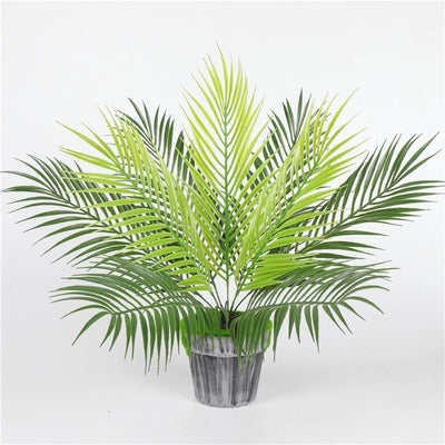 Palm tree leaf plant simulation plastic green plant