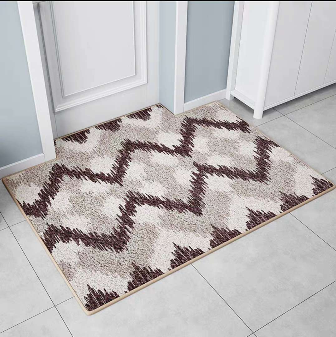 Modern Minimalist Home Entrance Floor Mats Custom Human Door Mats Living Room Non-slip Absorbent Foot Mats Bedroom Carpets - Antique Decore